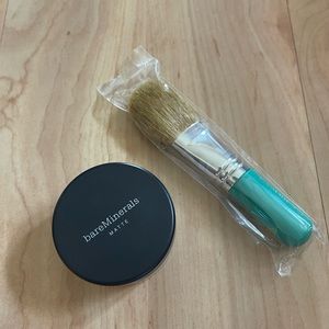 Bare Minerals NEW with brush Matte foundation SPF 15 Fairly Medium FULL SIZE